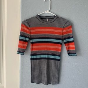Free People 7/8 sleeve shirt